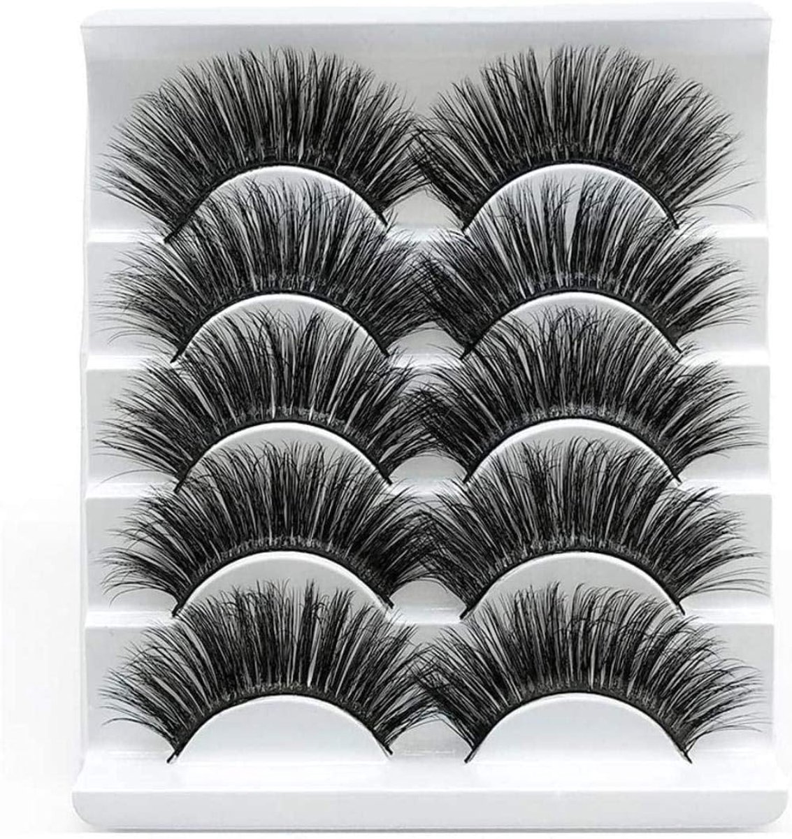 Valse Wimpers 3D Natuurlijk - 5 Paar 3D02 - Verlengd Effect - Voor een Betoverende Blik - ShopVlot
