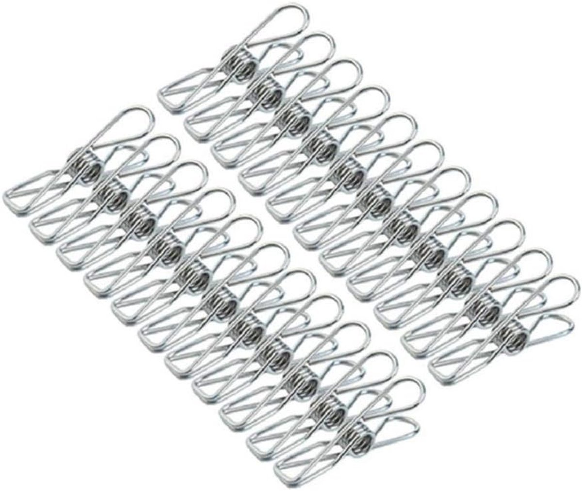Kledingclips RVS - Winddicht - Perfecte grip - Bespaar ruimte in je kast - ShopVlot