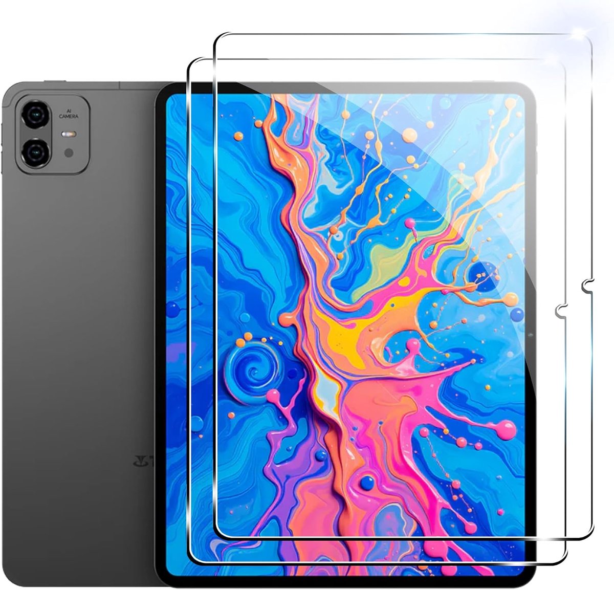 Screen protector 12.7 inch - tempered glas - krasbestendig - eenvoudig schoon te maken - ShopVlot