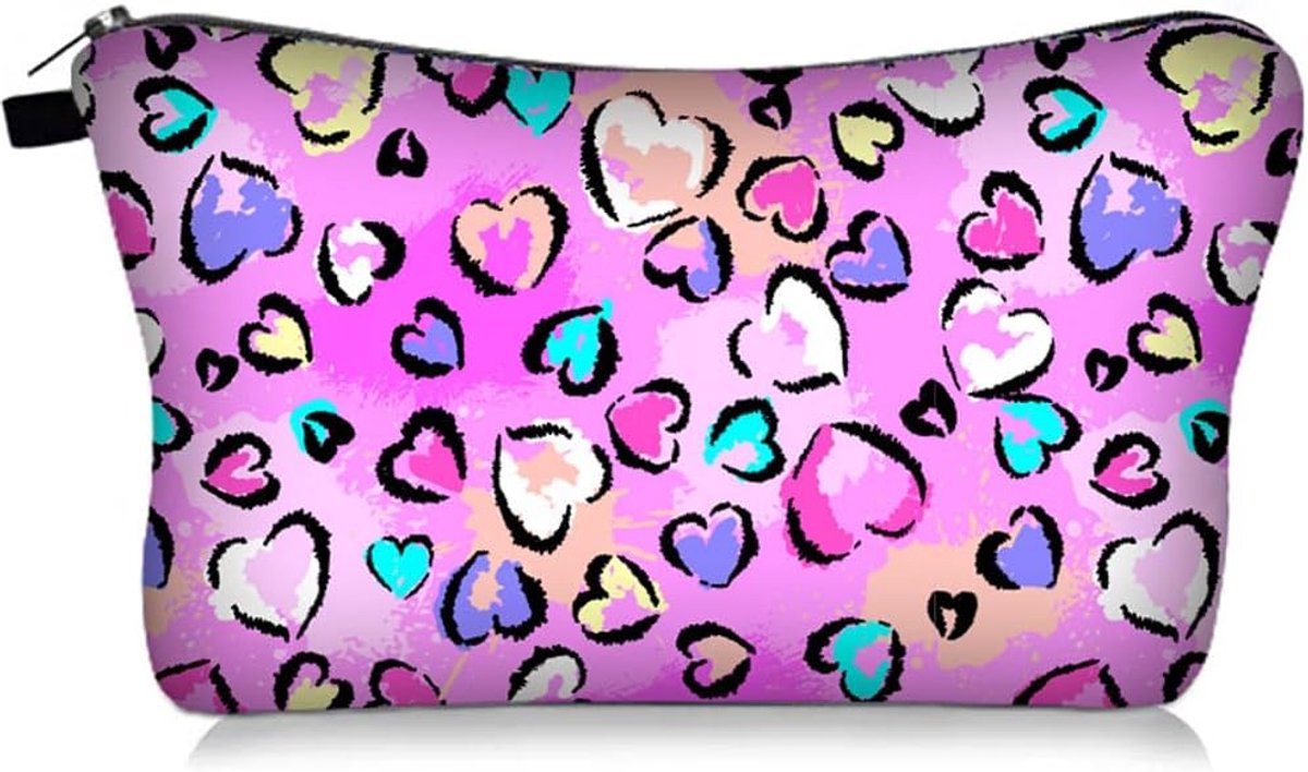 YGCHEN Cosmetic Bag Leopard Makeup Bag Women Makeup Bag Leopard Print Cosmetic Case Portable Toiletry Bag Travel Purse - ShopVlot