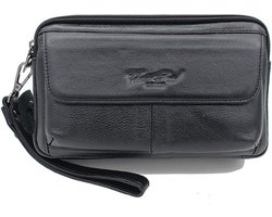 Xieben Men Bl682 Accessories-Travel Wallet, Small, #07Black, 23cm(W) x 8cm(D) x 14cm(H)(9.05"x3.14"x 5.51"); - ShopVlot