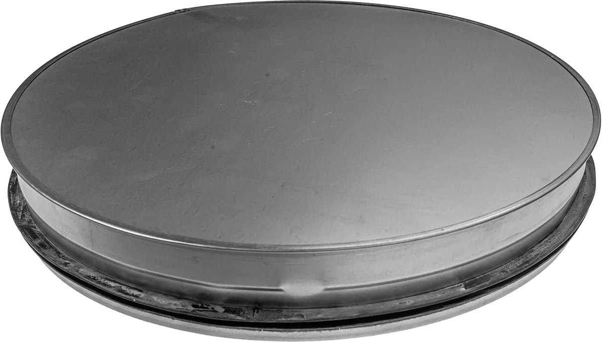 Vent Systems 5 inch galvanized steel end cap. 5 inch duct fitting diameter. pipe end cup. sewer end cup. steel plug - ShopVlot