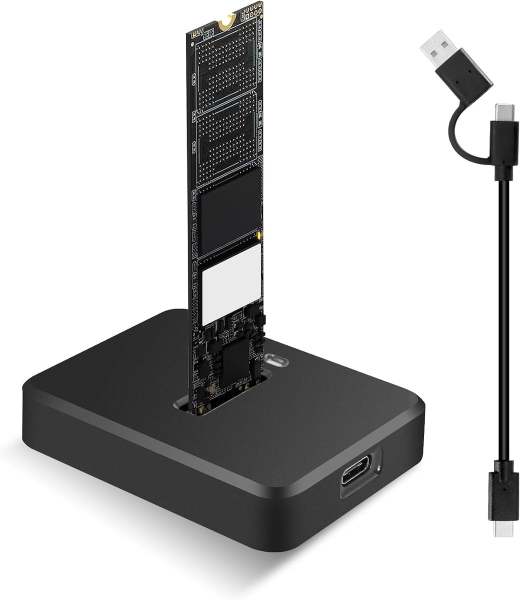 Hard Drive Docking Stations - Dual Protocol Docking Station M.2 NVME 10Gbps - ShopVlot