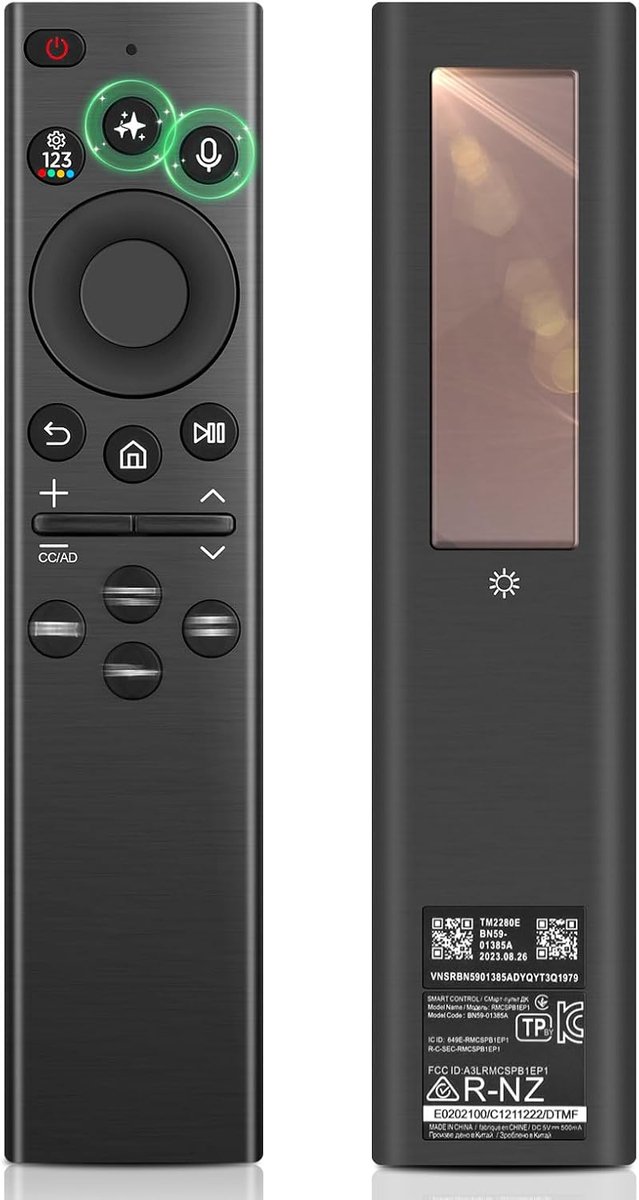 BN59-01385A AI Voice S-amsung vervangende afstandsbediening, universele afstandsbediening op zonne-energie voor - ShopVlot