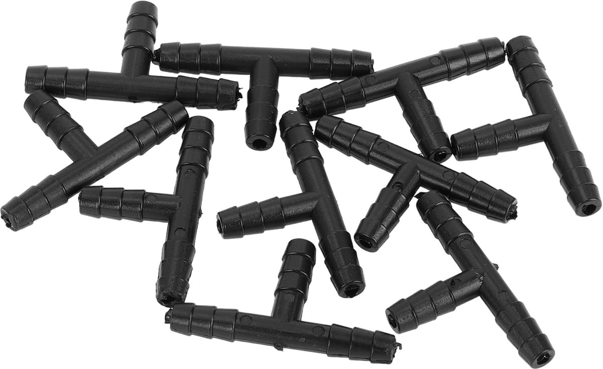Vacuum hose connection for autotee connectors nylon black 3/16" - ShopVlot