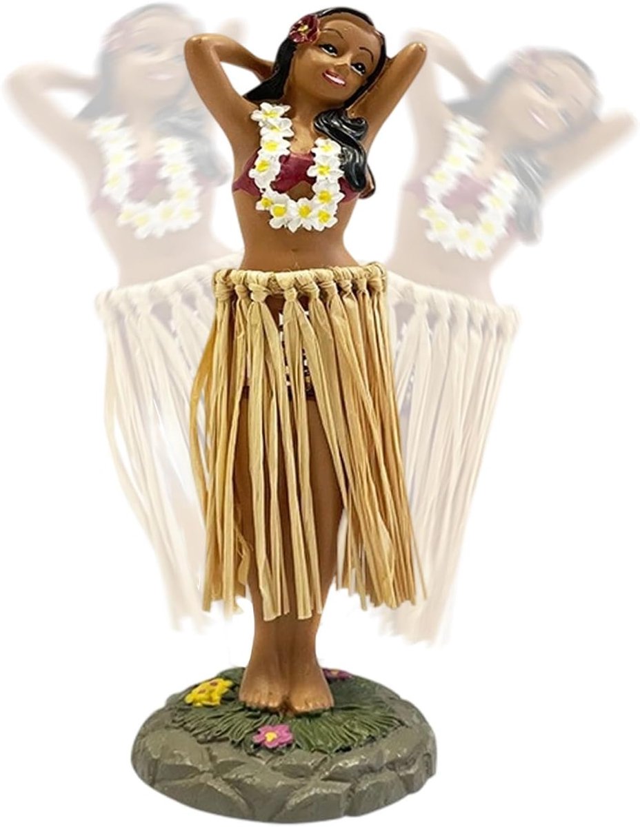 Hawaiian Dancer Car, Hawaii Hula Girl Dashboard Ornaments, Hula Dancer, Desk, Office, Vibrant and Interesting - ShopVlot