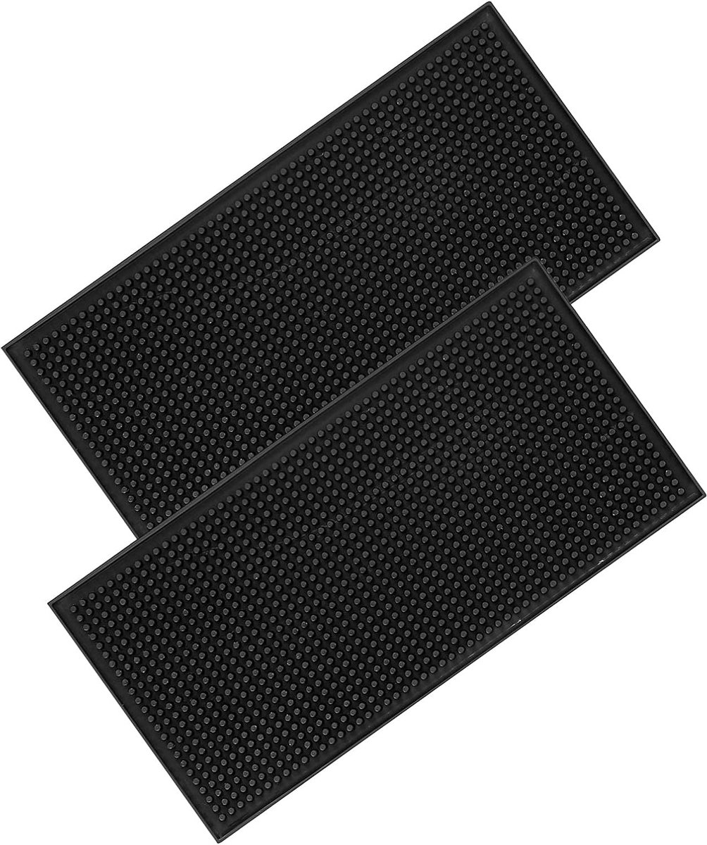 Bar Service Mat, Non-Slip Rubber Draining Mat, Bar Mat, Dish Drying Mat for Coffee, Bars, Kitchen, Restaurants - ShopVlot