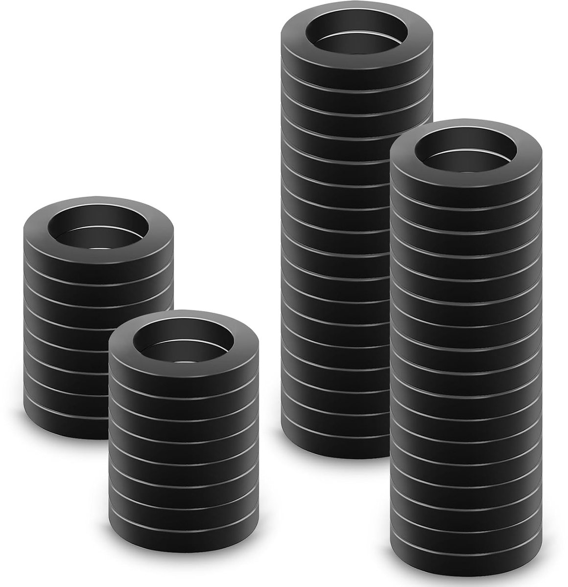 50pcs Rubber Hose Rings, 3/4 Inch Faucet Sealing Washers, Thickness 3mm O Ring, Shower Hose Washer, Black Seals, 24mm - ShopVlot