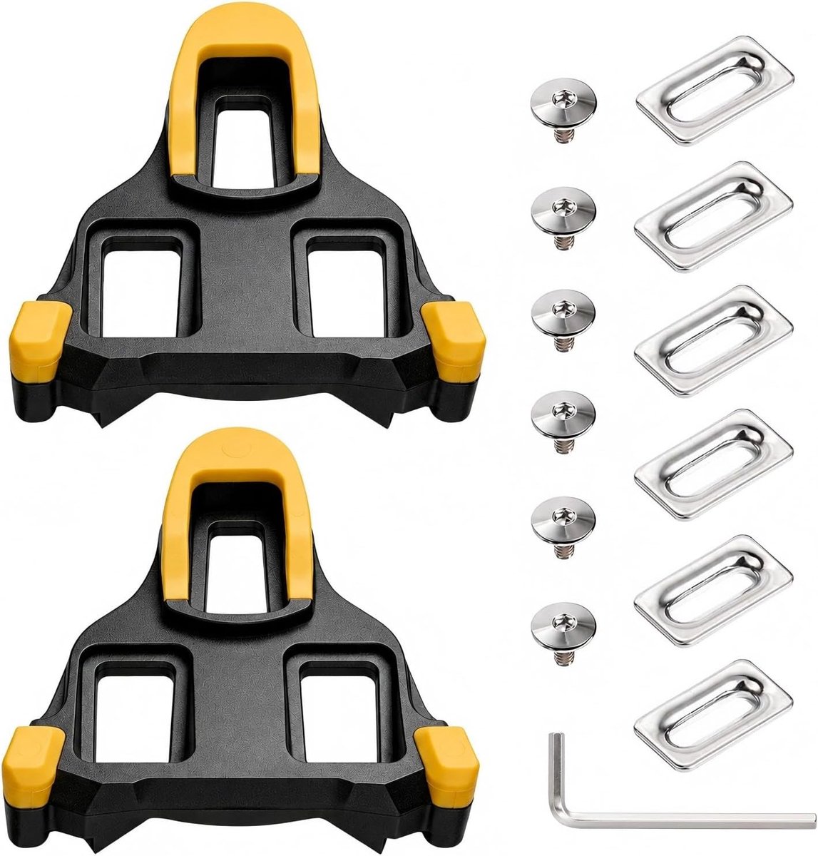 SPD SL Cleats Compatible with Shimano SPD-SL Pedal System, Durable Non-Slip Bicycle Cleats for Indoor and Outdoor Bike - ShopVlot