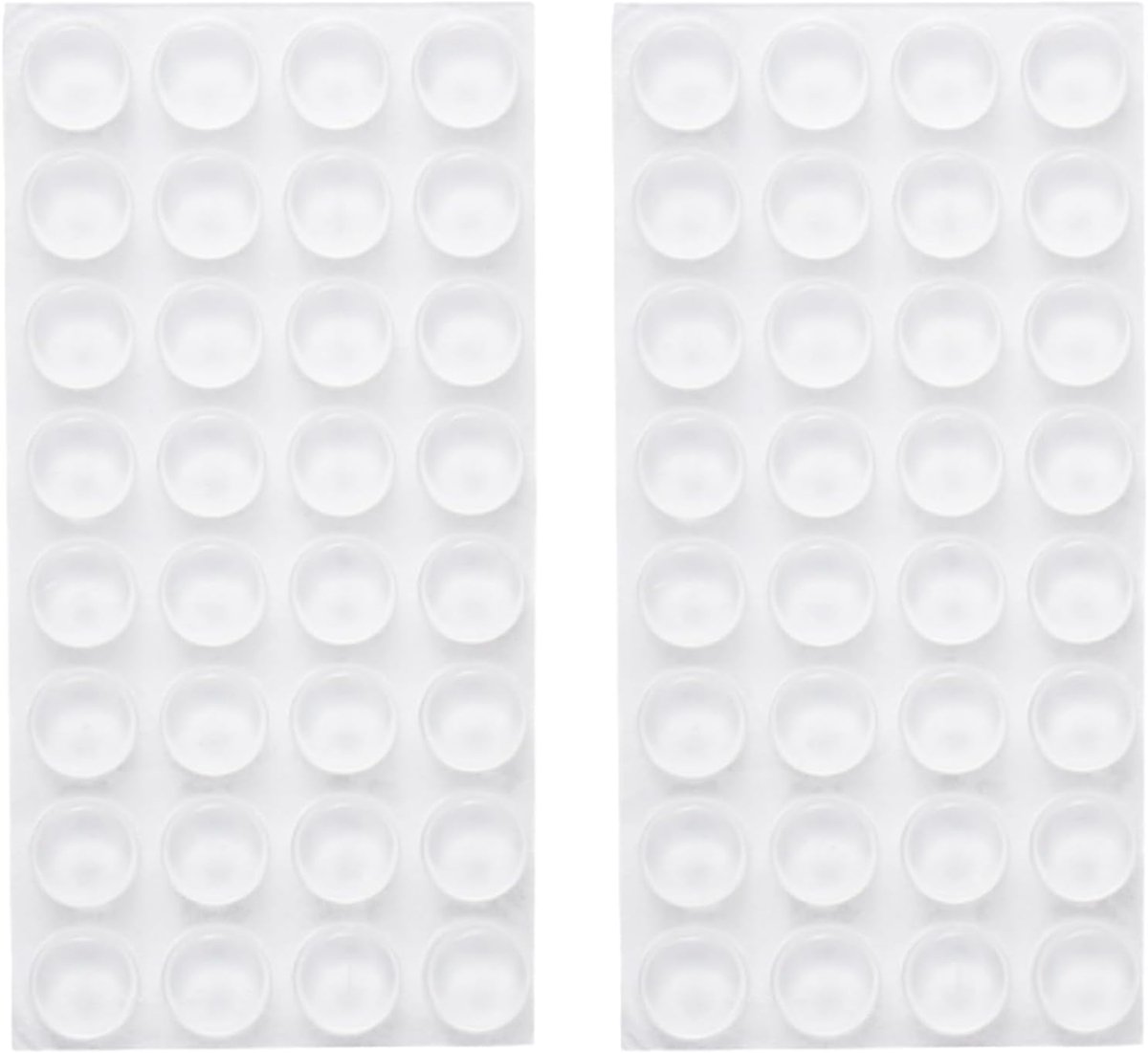64pcs Transparent Adhesive Rubber Bumper Pads 12x4mm Silicone Buffer Pads for Cabinet Doors Furniture - ShopVlot