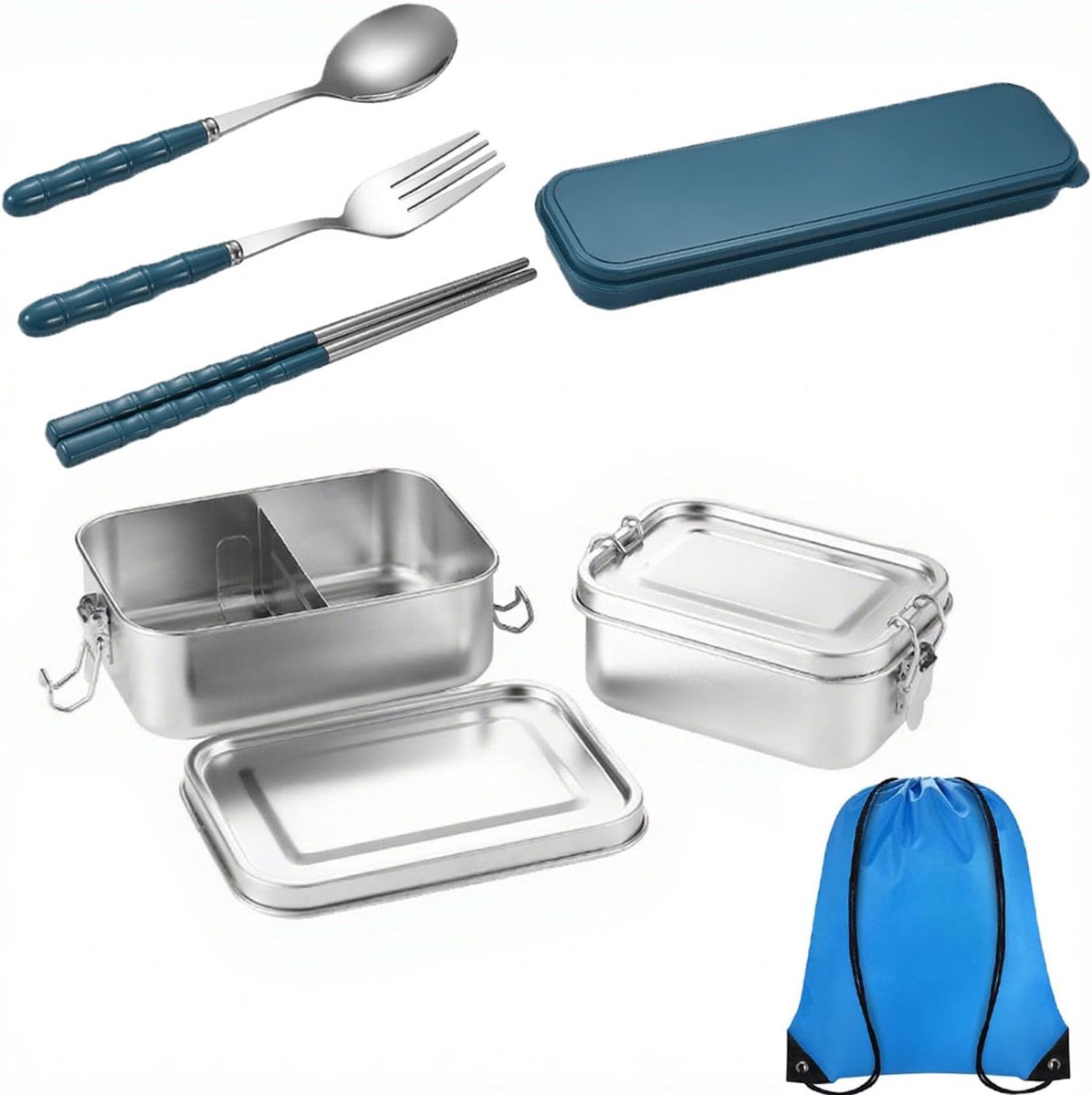 Lunch box stainless steel leak proof 1400ml - ShopVlot