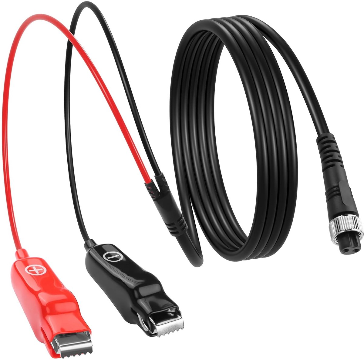 CERRXIAN 5 FT Battery Cable for Electric Fishing Reels, 2 Pin Power Cable for Electric Fishing Reels, 500/800MJ Strand - ShopVlot