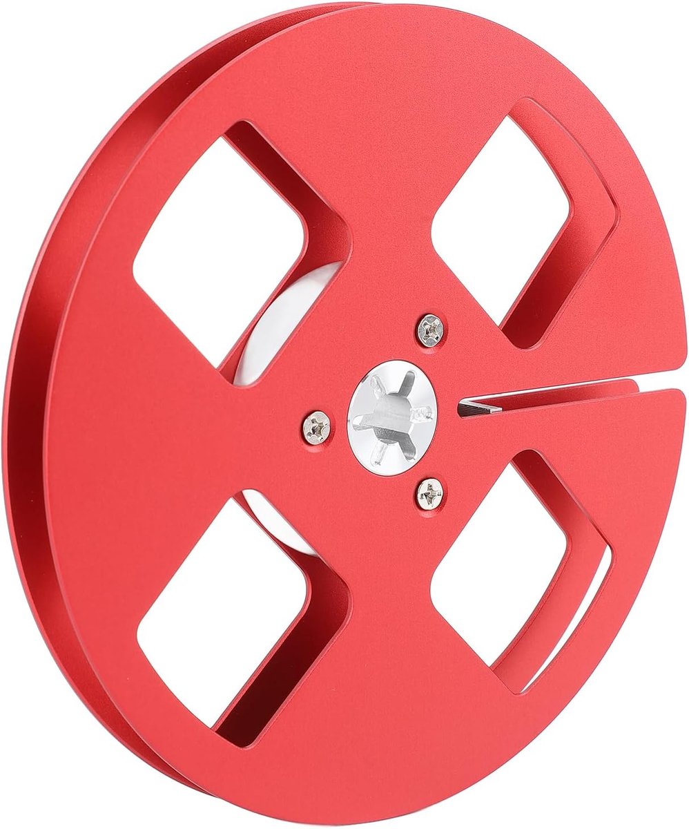Empty Belt Spool 1/4 Inch 5 Inch 4 Holes Universal Open Reel Clay Tape Empty Spool Aluminum Alloy for Reel-to-Reel - ShopVlot
