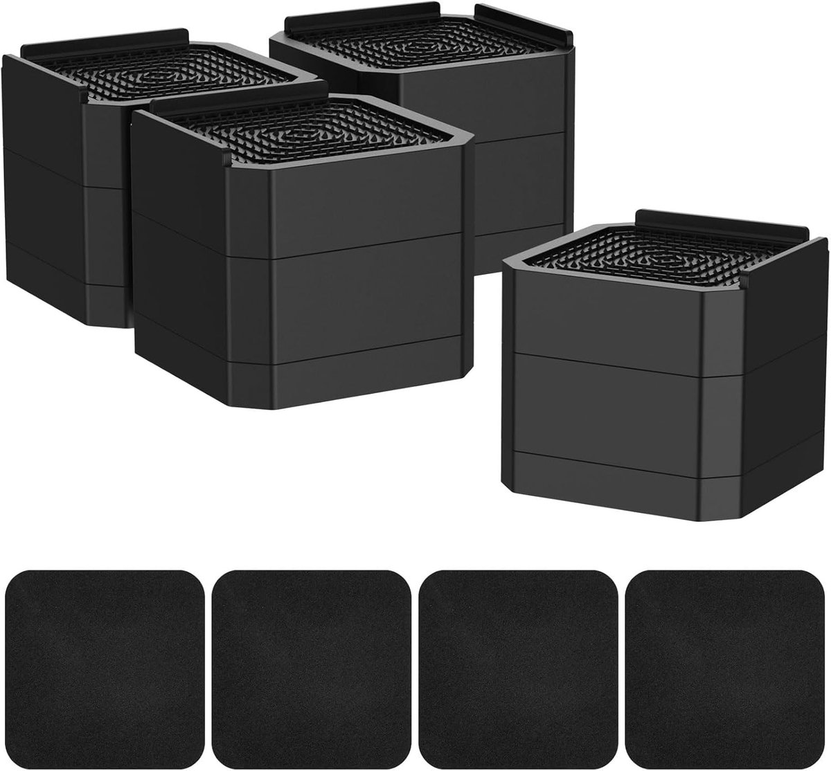 4Pcs Adjustable Furniture Boosters 7.3cm Table Leg Extension Furniture Feet Height Adjusters Bed Riser Table Raised - ShopVlot