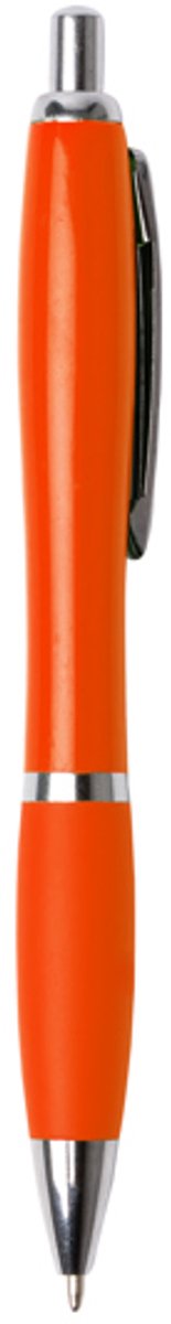 500 stuks voordeel pack Drukknoppen van ABS met softgrip afwerking Model MERLIN Oranje. Blauwe inkt.