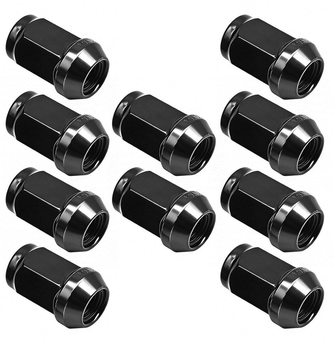 Wheel Nuts M12 x 1.5 Wheel Nuts 60°SW 19mm Replacement for Toyota Aygo Carina Celica Replacement for Mazda 626 RX7 - ShopVlot