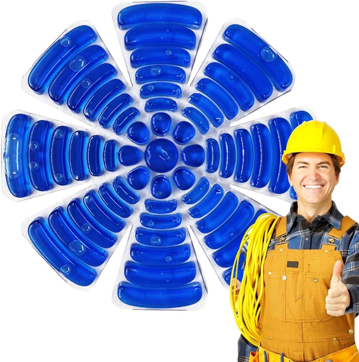 Hoed Ijs Kompres - Helm Koel Element - Buitensport Verkoeling - Warmteabsorberend Mechanisme - 25x25x1cm - IJsmat