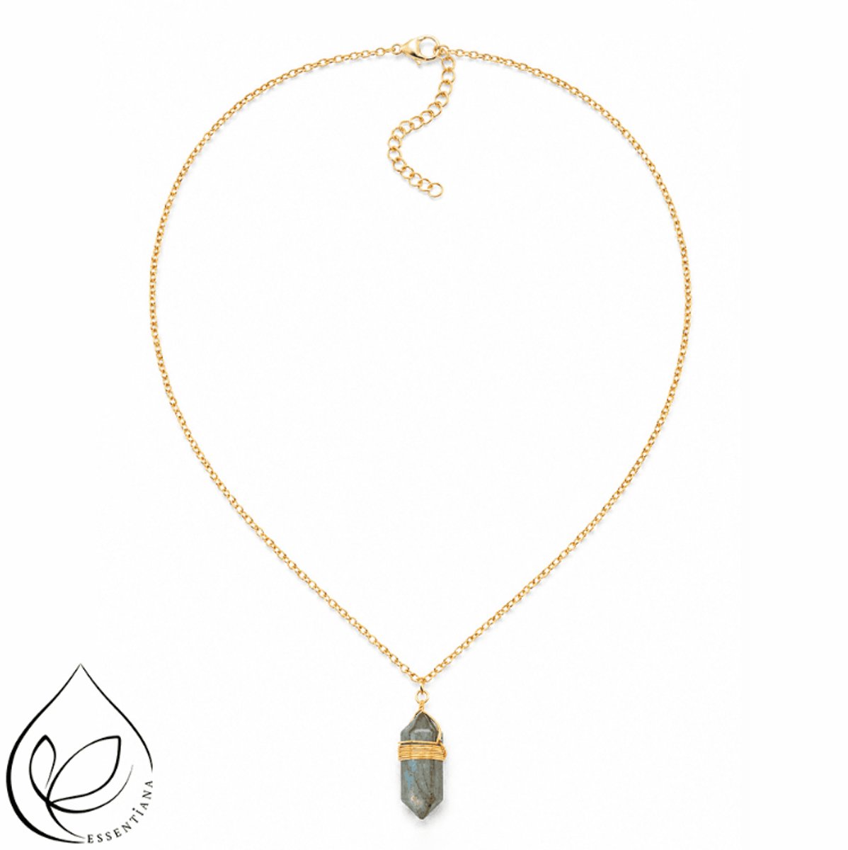 Ketting Labradoriet Verguld – Boho