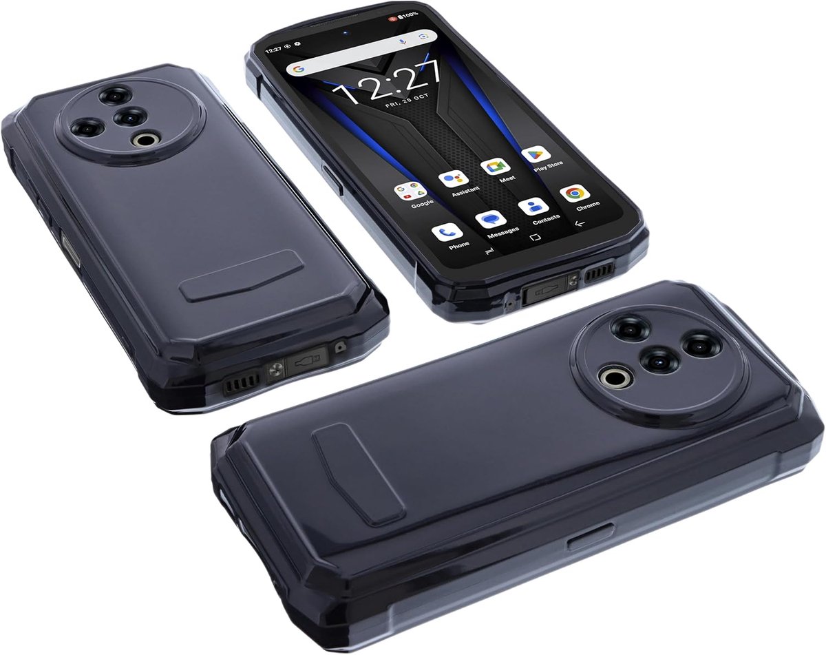 Case Compatible with Doogee Fire 6 Power Protective Case Black Bag Rubber TPU Phone Protection Smartphone Cover Edge - ShopVlot