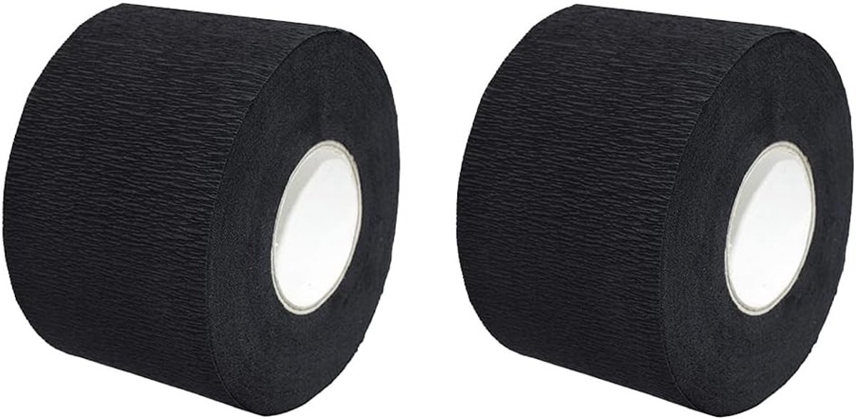 Verpakkingen van 2 Wegwerp Haarstylingsstrips voor Kappers - Zwart, Ideaal voor Salon en Thuisgebruik