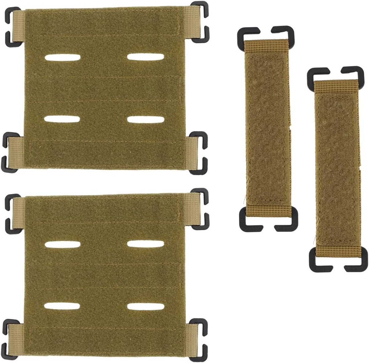 Pack of 4 Spring Patch Panels, Tactical Patch Panels, Tactical Patch Patches, Molle Patch Holder, Tactical Backpack - ShopVlot