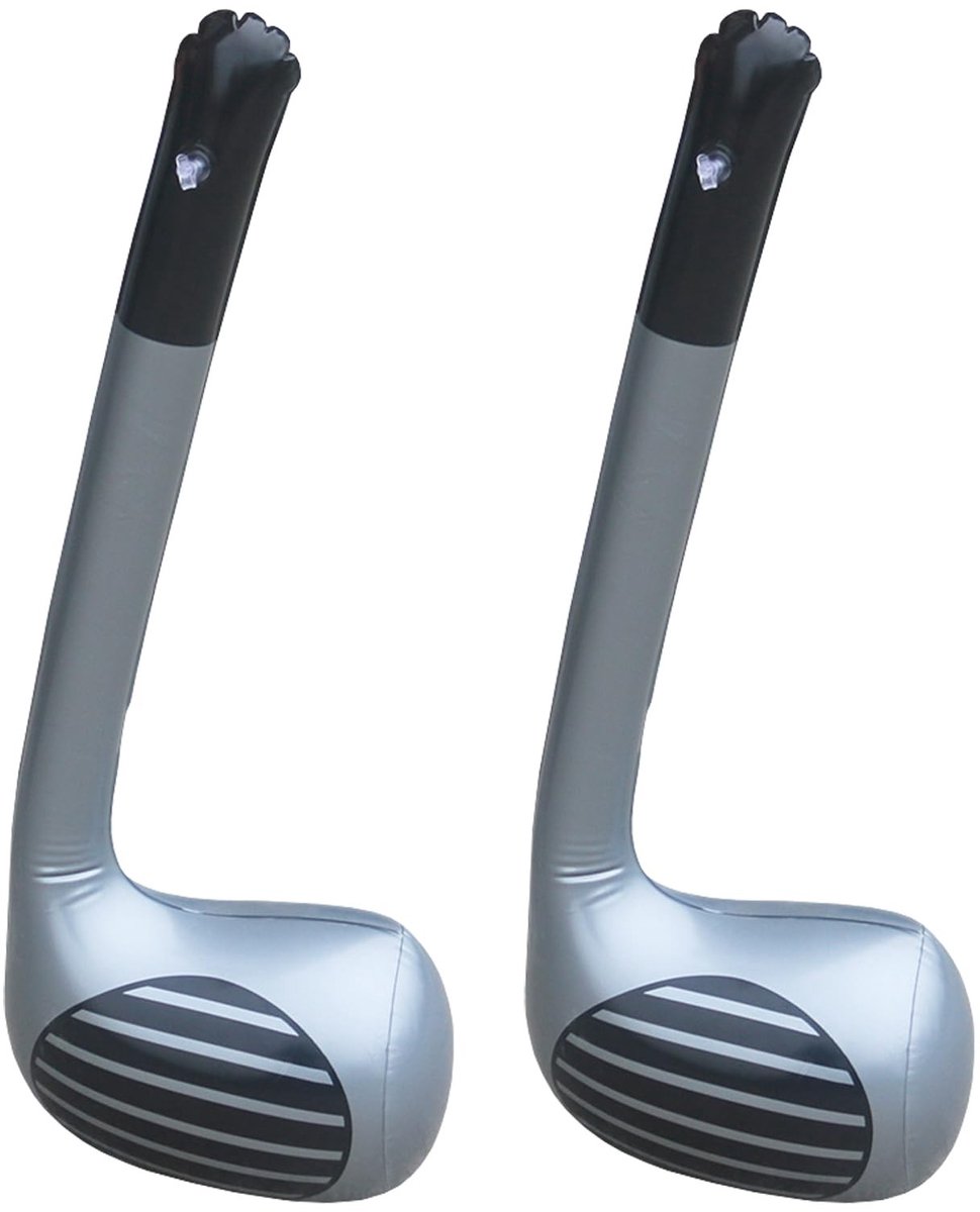 Solidchoice - Set van 2 Opblaasbare Golfclubs voor Feestoutfits en Carnaval