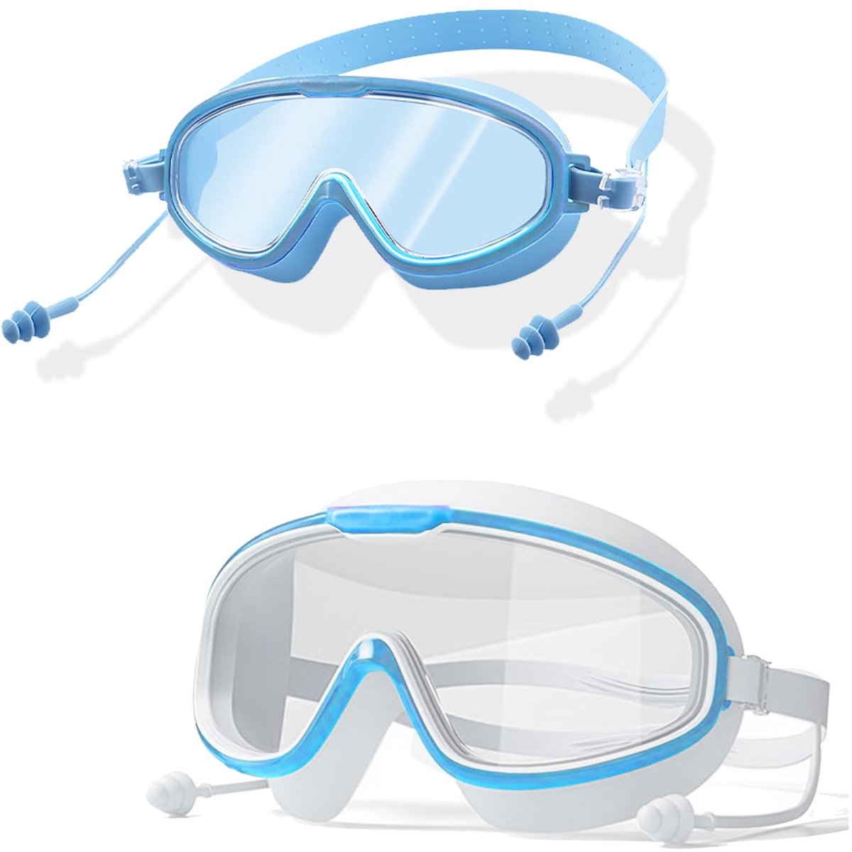 Solidchoice - 2 Kinder Zwembrillen met Anti-Fog en UV Bescherming