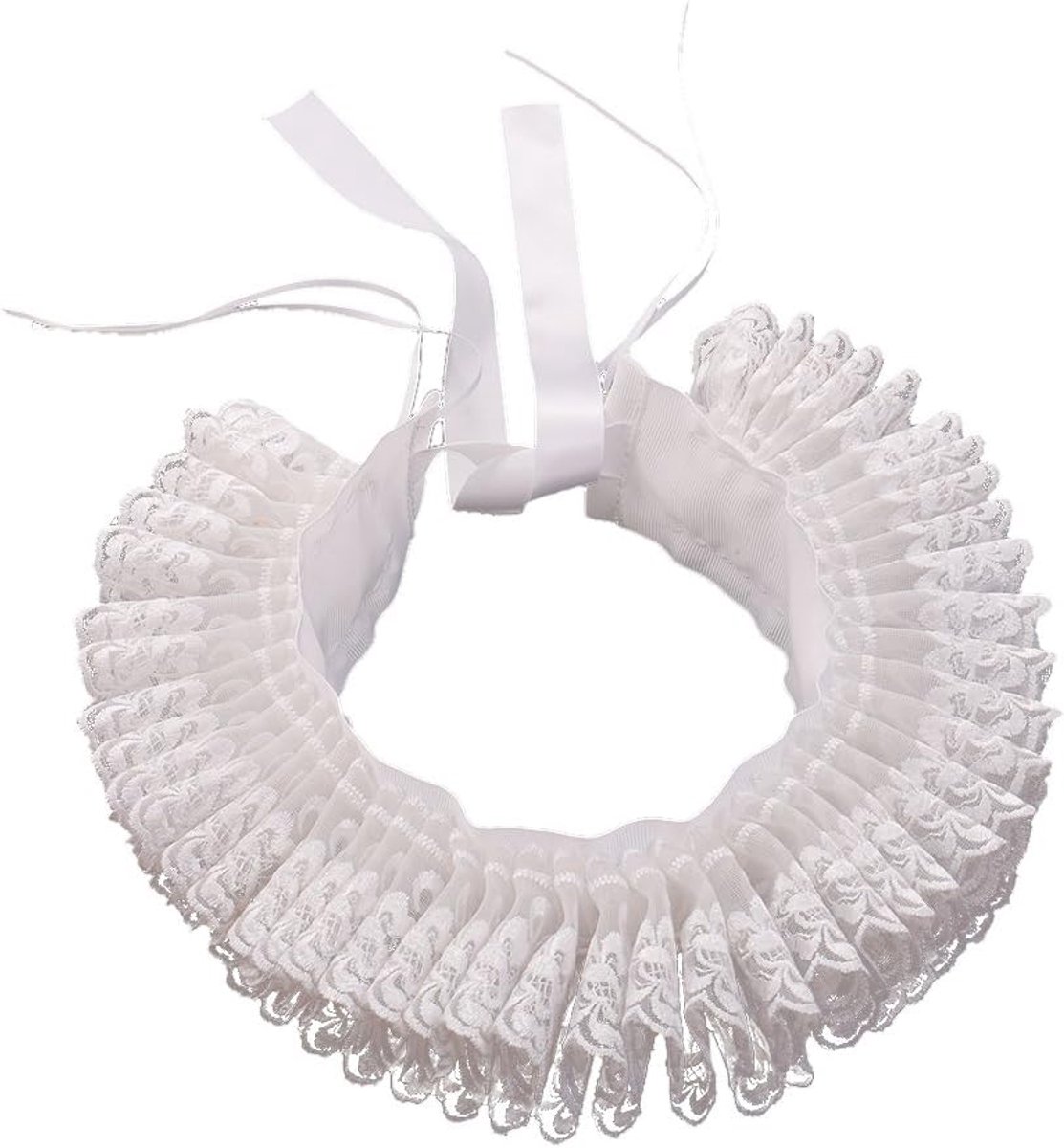 Renaissance ruffle collar - Elizabethaans ontwerp - uitmuntende kwaliteit - perfect voor kostuums - ShopVlot