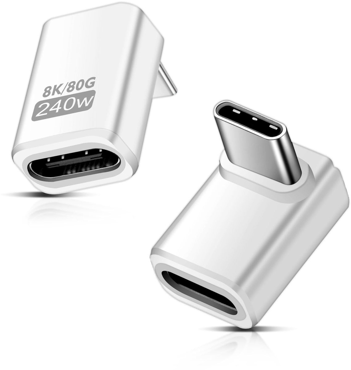 Solidchoice - 2 Stuks USB C Extender Adapters voor Gemakkelijk Gebruik