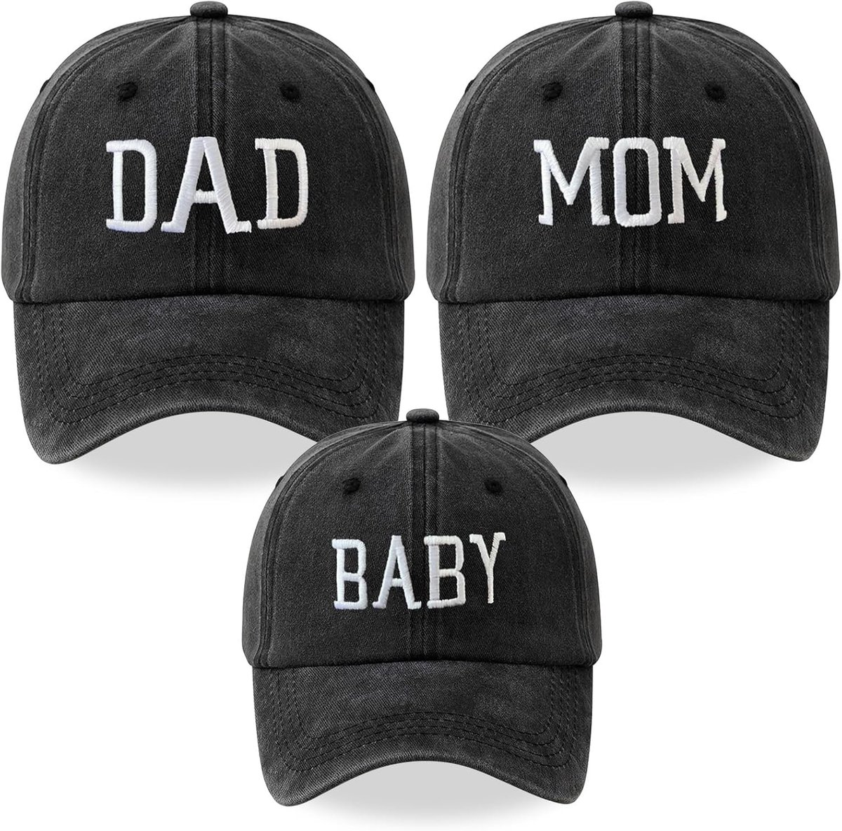 Baseballcaps set voor ouders en kind - verstelbaar - geborduurd - perfecte match voor het gezin - ShopVlot