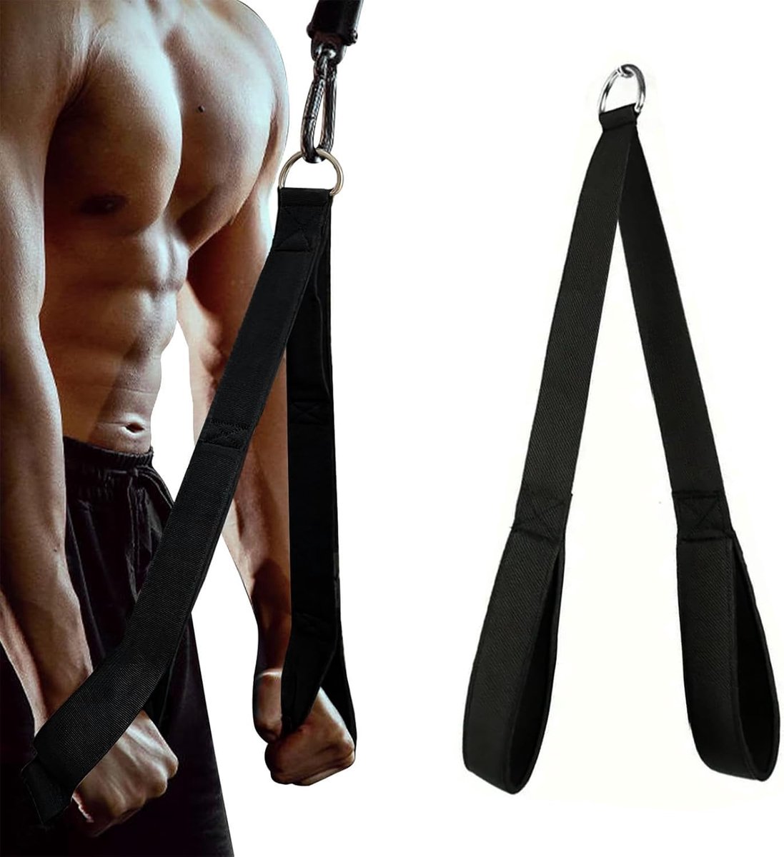 Tricepstouw voor thuistraining - stretchriemen - stevig materiaal - versterk je triceps - ShopVlot