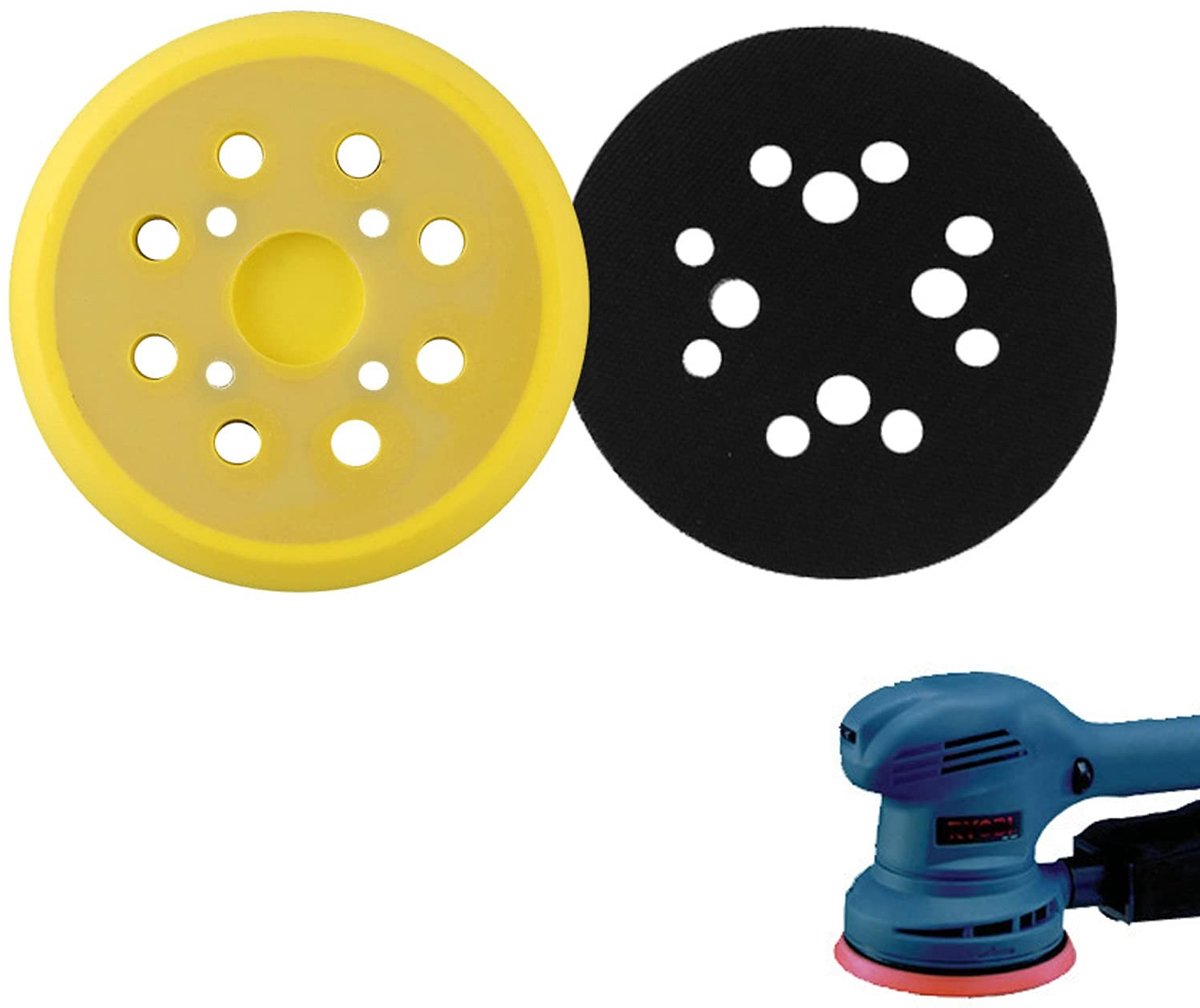 Solidchoice - 125mm Ronde Schuurdisc met 8 Gaten voor Schuurmachines