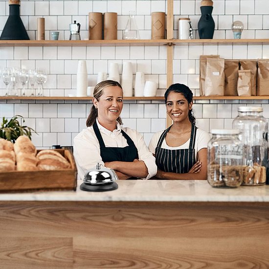 Counter Bell - RVS handbediende bel - aandacht oproeper - ideaal voor ontvangstgebieden - ShopVlot — afbeelding 5