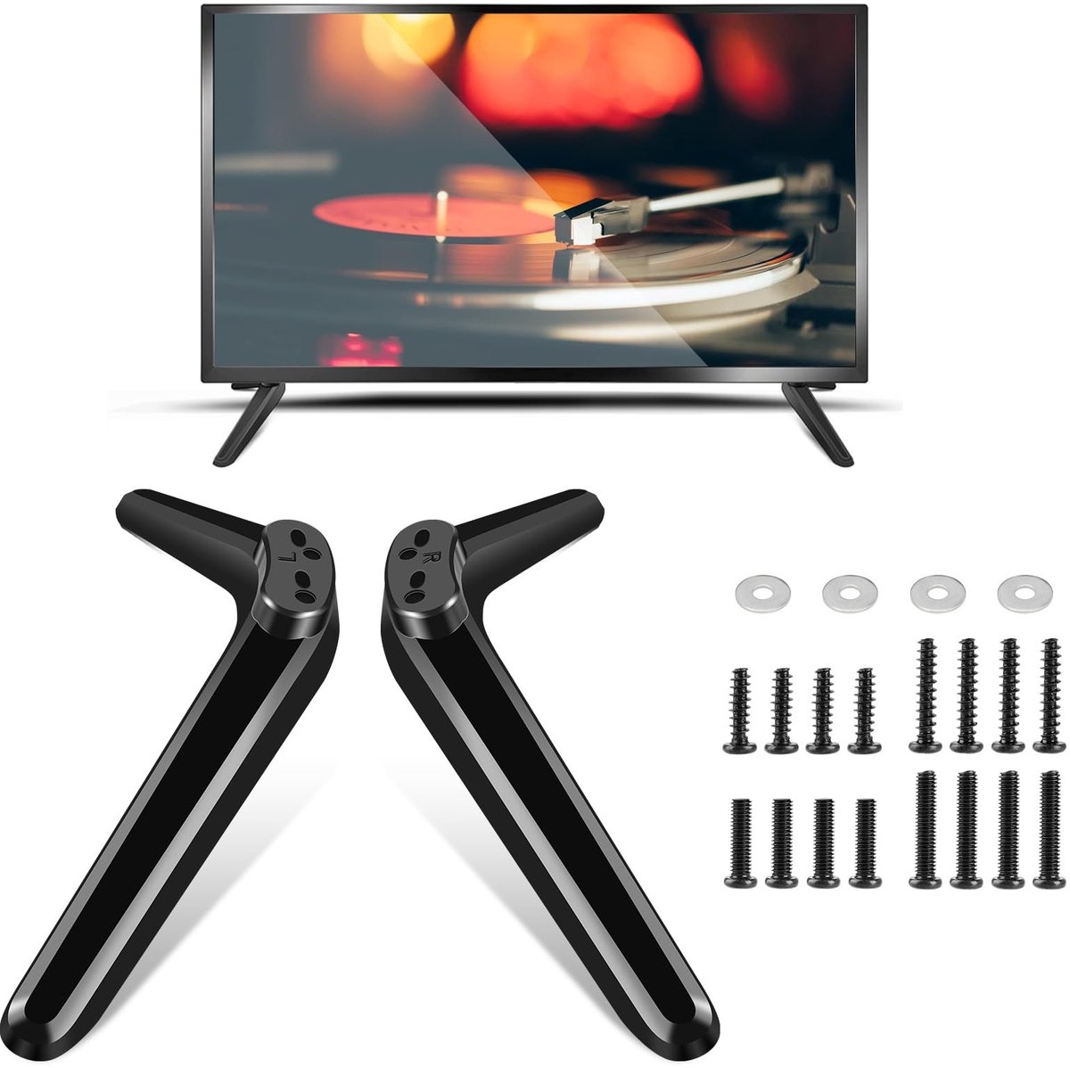 Solidchoice - Universele TV Stand met Pedestal Poten en Schroeven