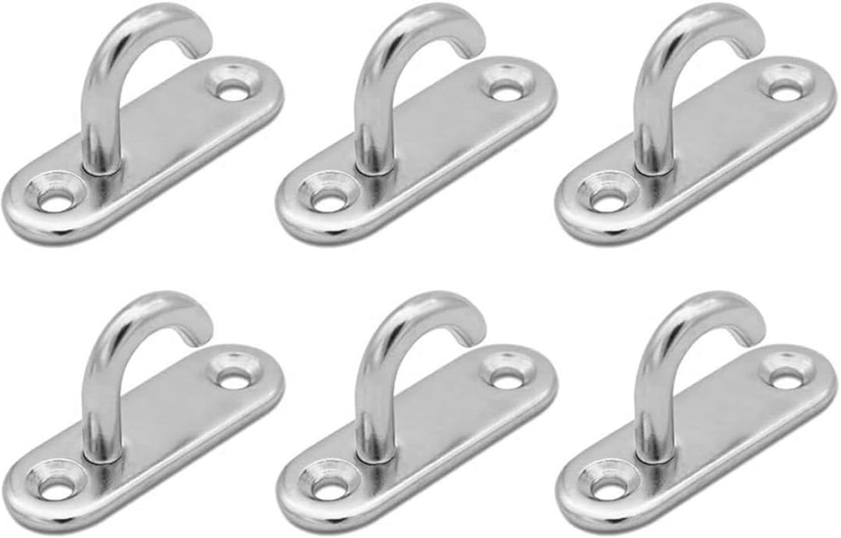 Haken 6 mm dik - roestvrij staal 304 - zware dakranden - ideaal voor hangende planten - ShopVlot