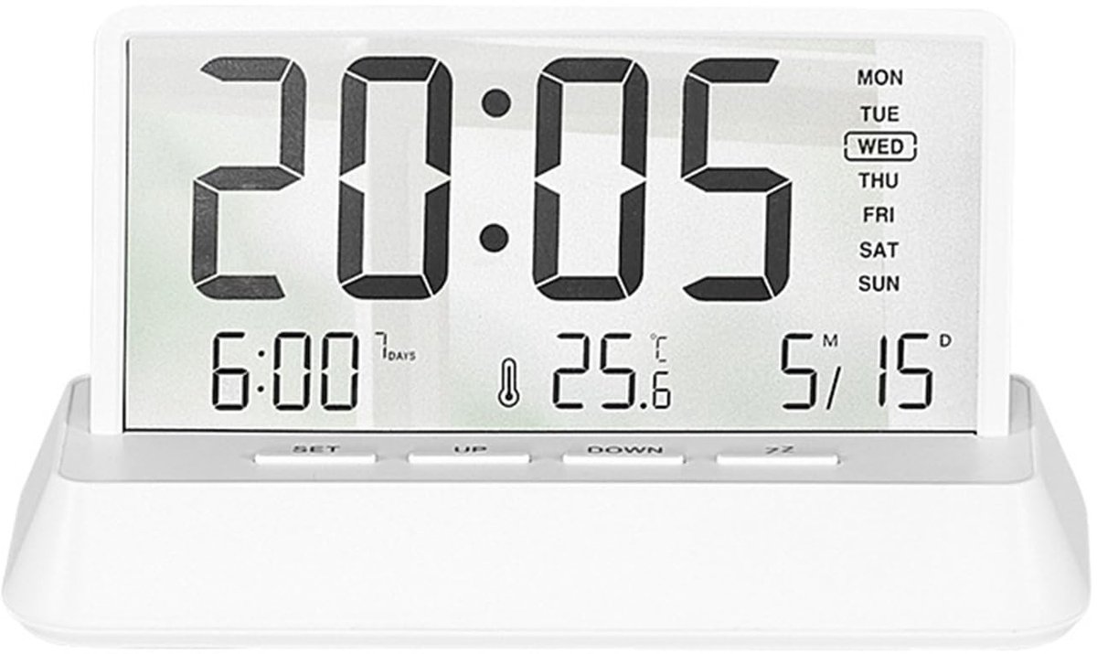 Solidchoice - Multifunctionele Desk Clock met Temperatuur Sensor