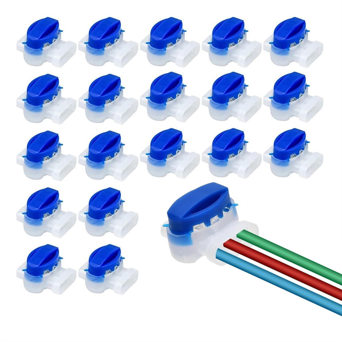 Solidchoice - 20 Stuks Waterdichte Draadverbinders voor Buitentoepassingen