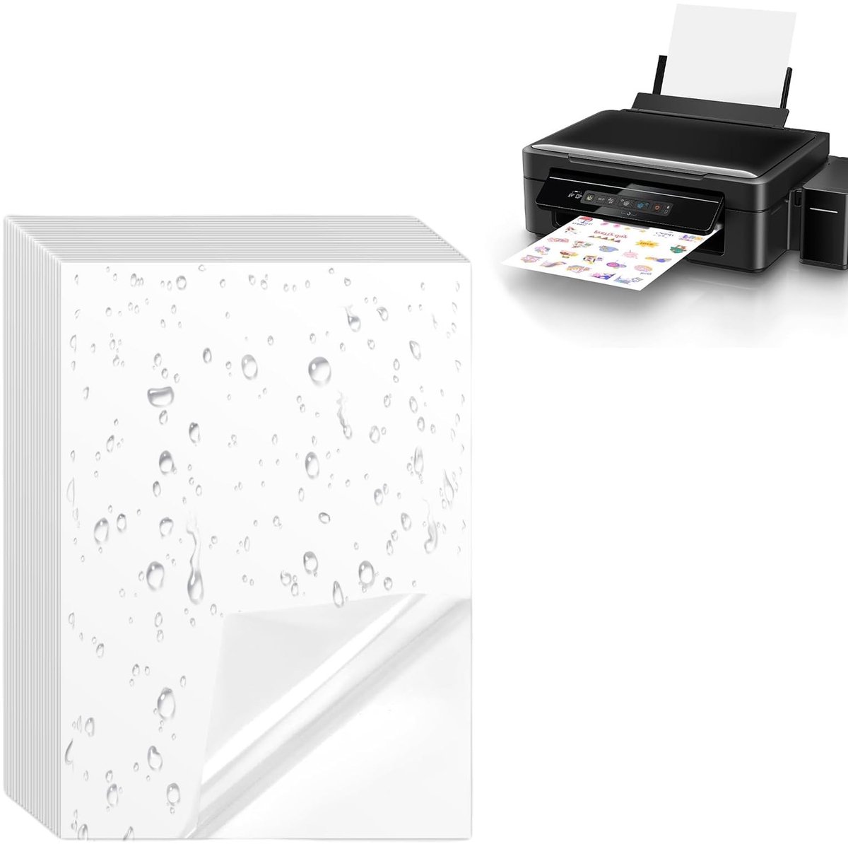 Solidchoice - A4 Stickerpapier voor Inkjet en Laserprinters