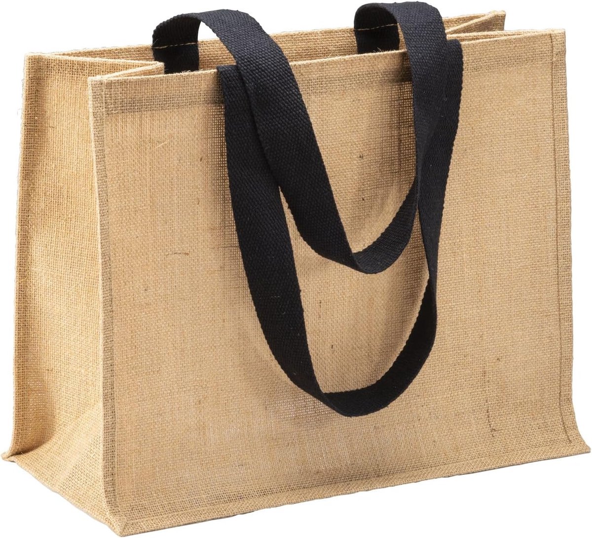 Jute tas - grote maat - katoen - hoogwaardig materiaal - ideaal voor boodschappen - ShopVlot
