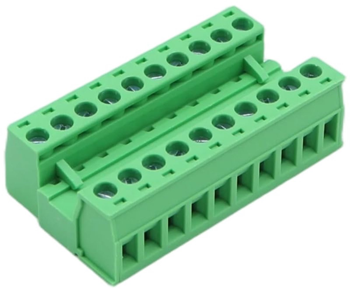 Schoevers 5 sets 5.08mm schroefterminals - 10 pin male en female - plug-in ontwerp - eenvoudige installatie - ShopVlot