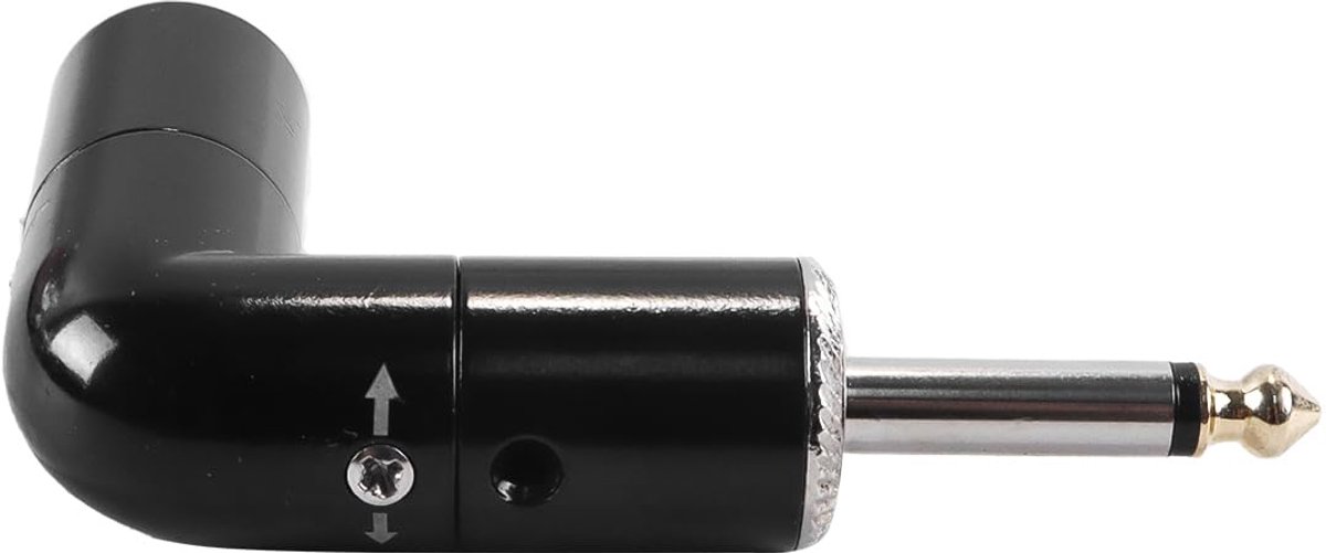 XLR naar 6,35 mm 1/4 inch TS-stekker - 90° hoekadapter - ongebalanceerde mono-verbinding - ideaal voor audioapparaten - ShopVlot