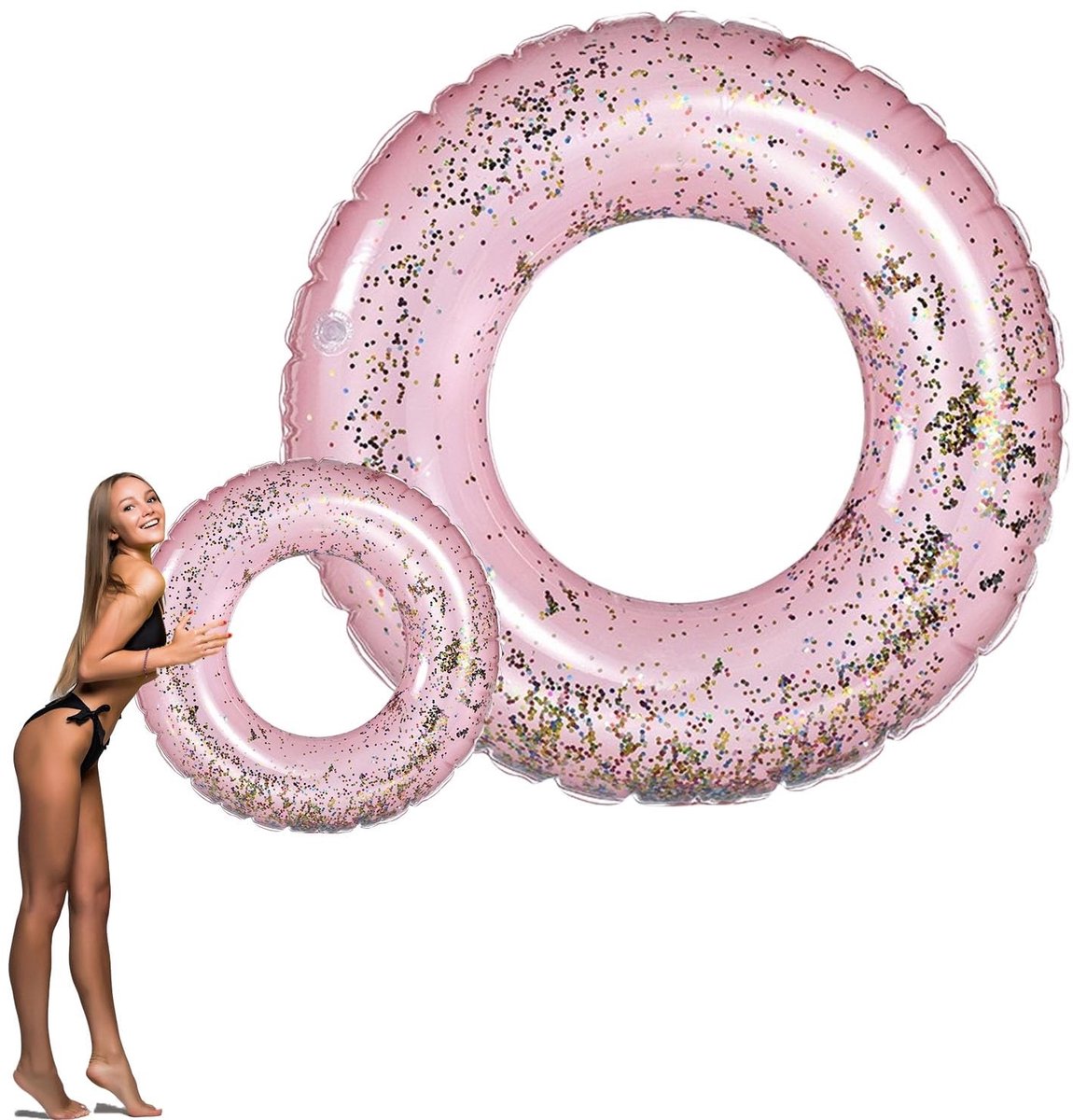 Solidchoice - Opblaasbare Zwemring voor Kinderen met Glitters