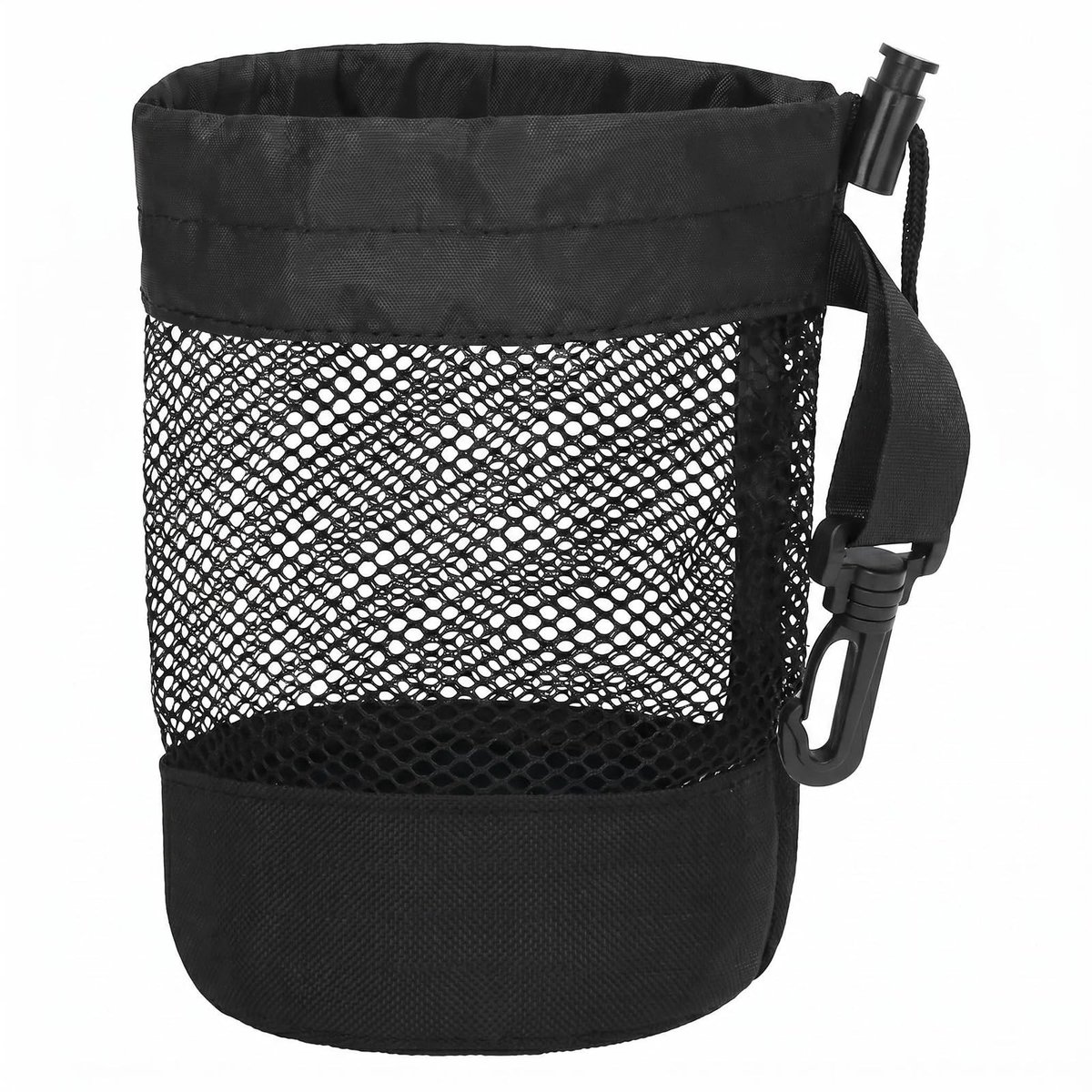 Solidchoice - Nylon Mesh Golfbal Opbergtas met Koord en Haak voor 20 Golfballen