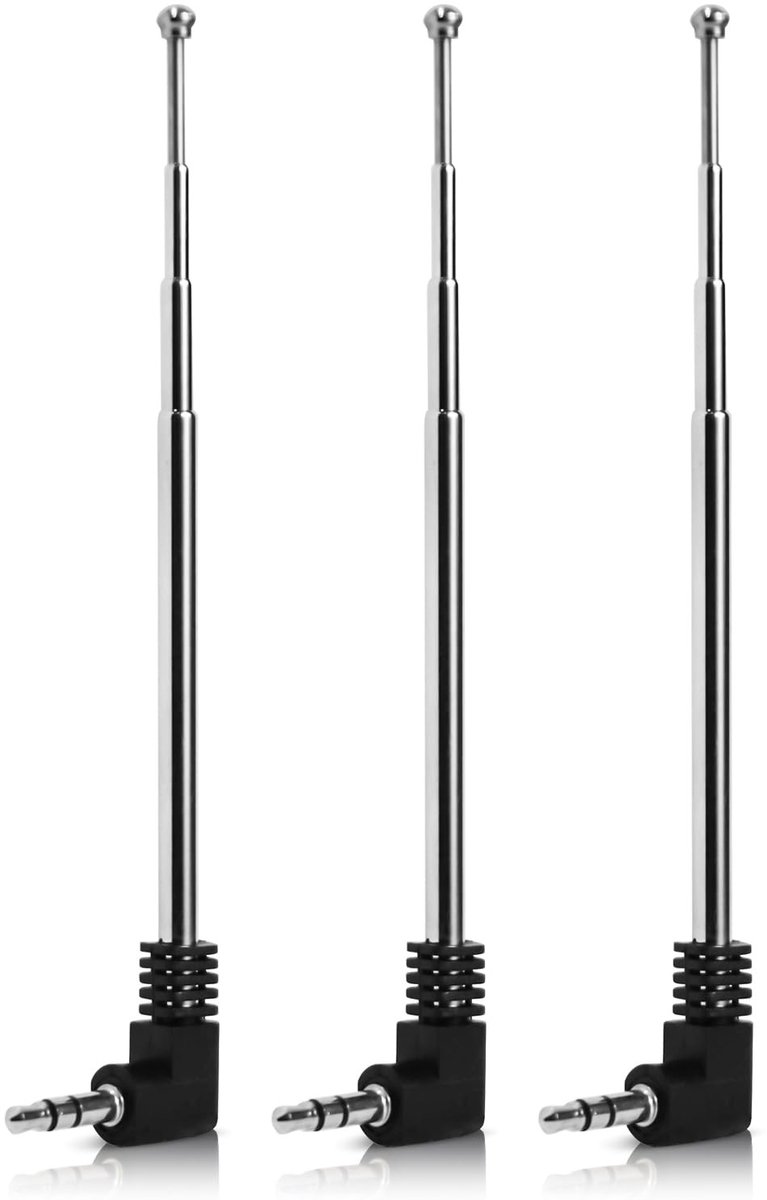 Solidchoice - 3-delige Telescopische Antenne met 0.3 cm Plugverbinding