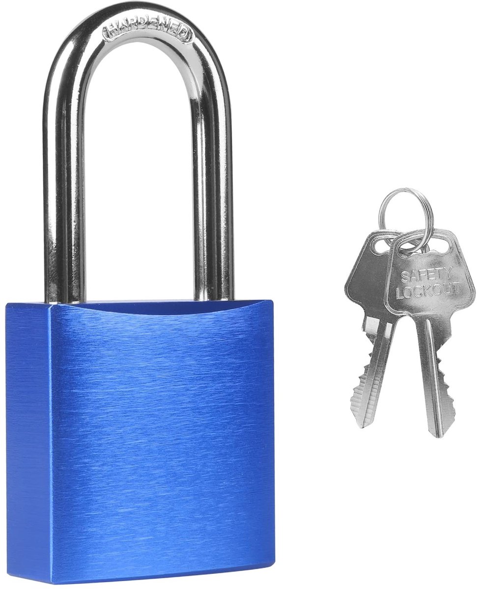 Solidchoice - Robuuste Aluminium Hangslot met 2 Sleutels
