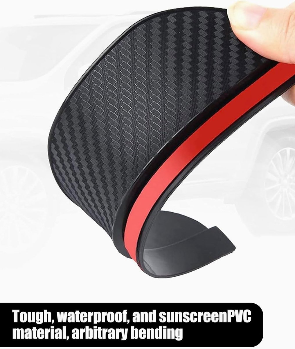 Zijspiegel Regenbescherming - Universeel Carbon Fiber - Duurzaam en Weerbestendig - ShopVlot