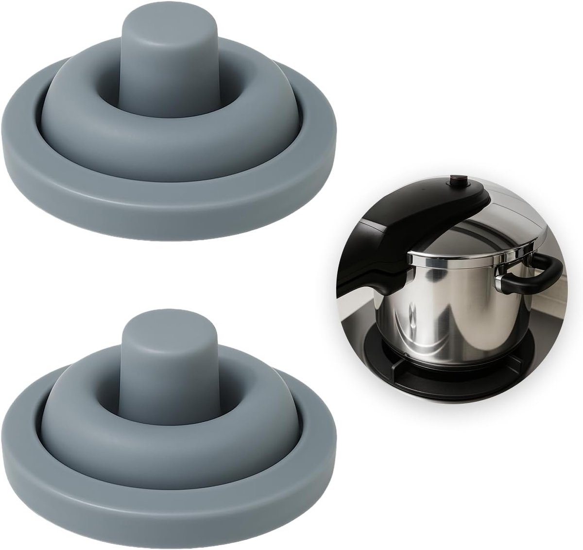 Silicone kookpannendichting 18/Ø22 cm - vervangend onderdeel - hittebestendig - geluiddempend - ShopVlot