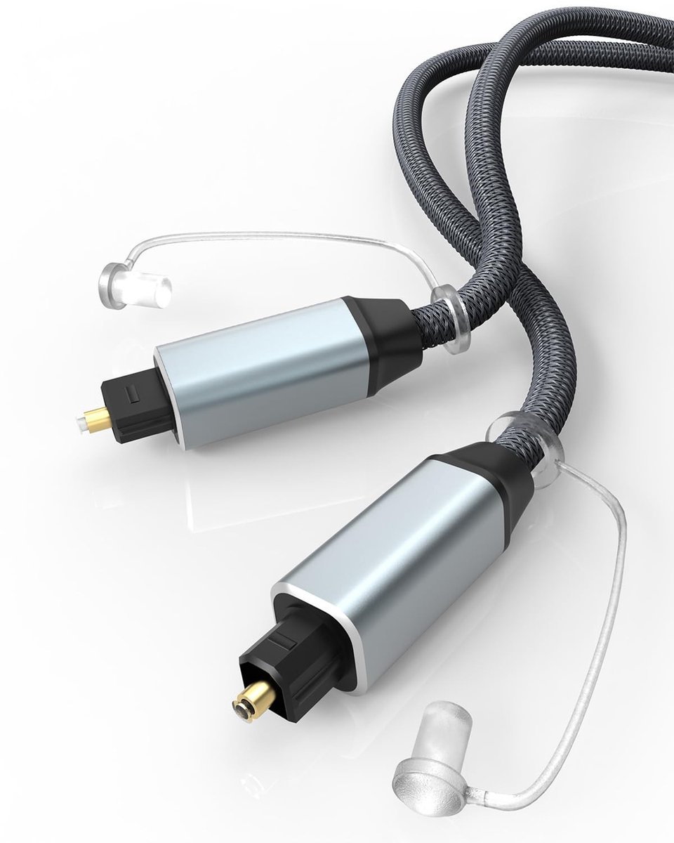 Solidchoice - Optical Audio Kabel met Nylon Vlecht voor Geluidsystemen