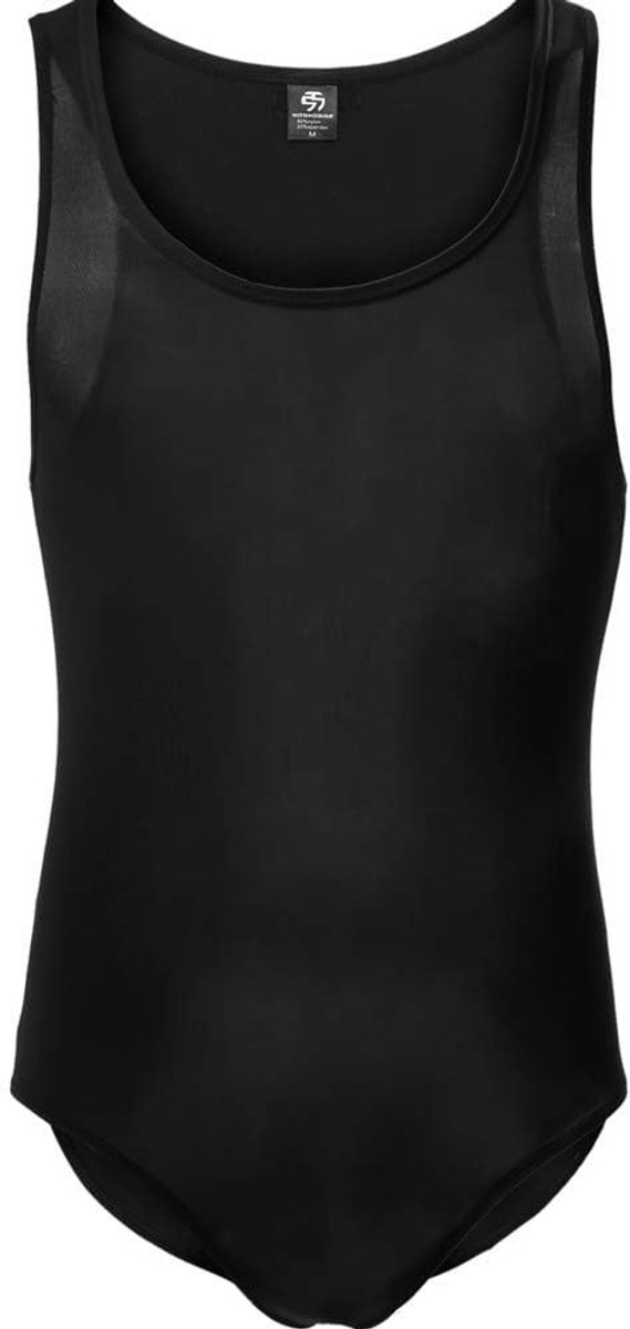 Underwear voor mannen Large - zwarte bodysuit - sexy tricot - perfecte ondersteuning tijdens sporten - ShopVlot