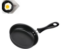 Solidchoice - Mini Blini Koekenpan 12 cm met Geïsoleerd Handvat voor Eieren en Pancakes
